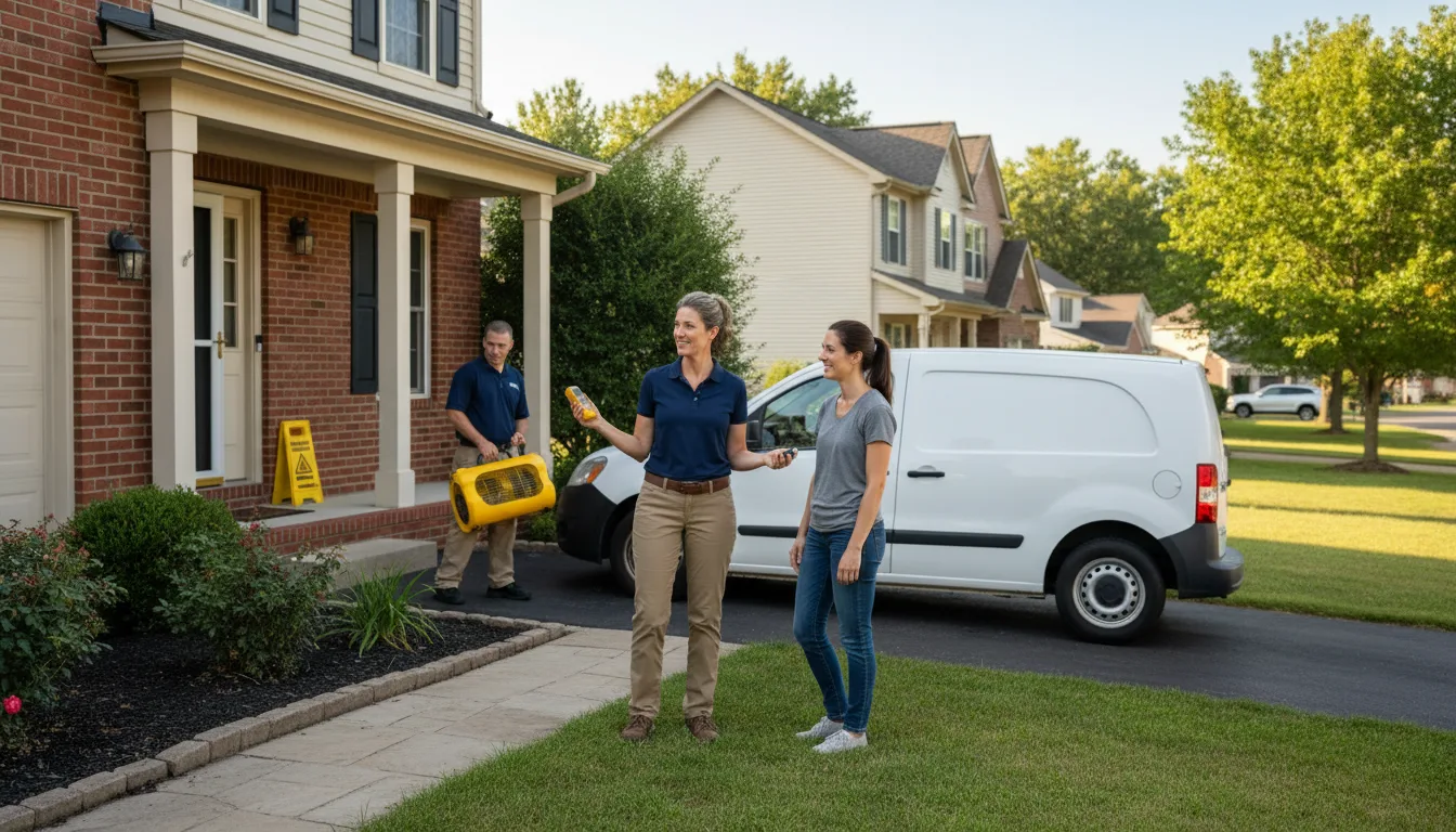 Residential water damage restoration in Casar, NC